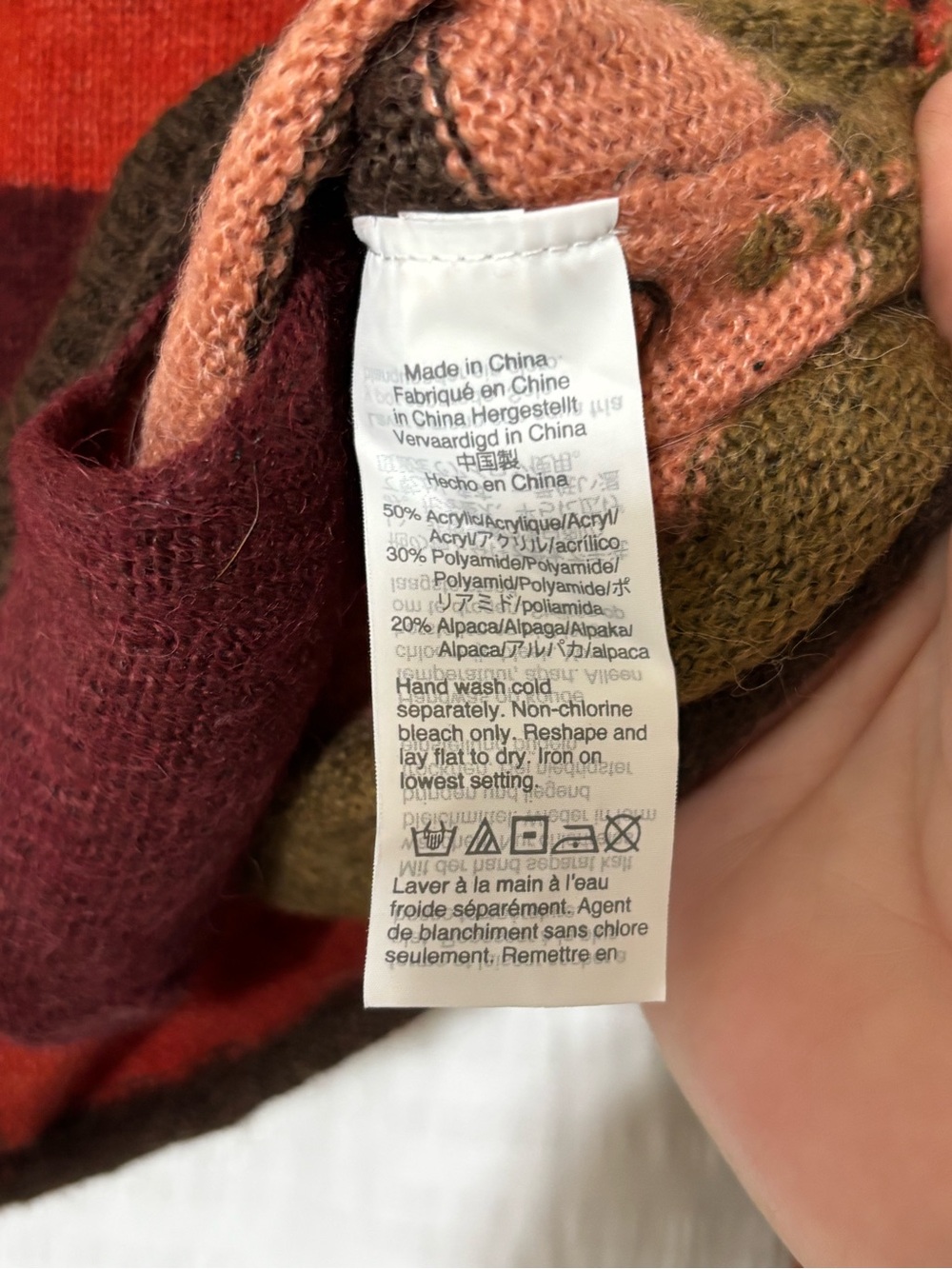 Madewell Chelsea Pocket Pullover Sweater Striped Alpaca Sz XXS - Picture 9 of 10